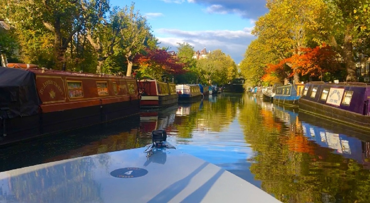 A GoBoat On Regent's Canal, In Little Venice, London, England Stock Photo -  Alamy